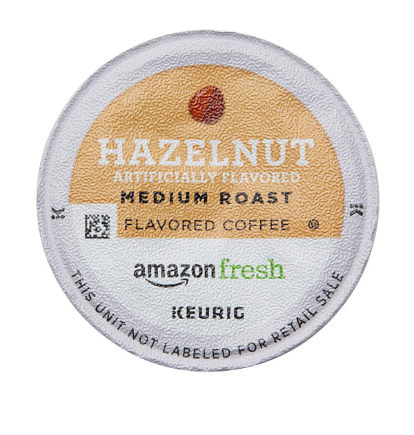AmazonFresh 80 Ct. K-Cups, Hazelnut Flavored Medium Roast, Compatible with Keurig K-Cup Brewers
