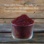 The Spice Way 100% Ground Sumac Spice No Salt GMO Irradiation Sumac Seasoning Powder 4 oz Resealable Bag