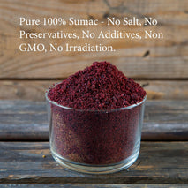 The Spice Way 100% Ground Sumac Spice No Salt GMO Irradiation Sumac Seasoning Powder 4 oz Resealable Bag