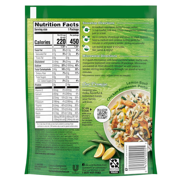 Knorr Pasta Sides Parmesan, 4.3 oz, No Artificial Flavors, No Preservatives, No Added MSG
