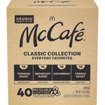 McCafe Classic Collection Single-Serve Coffee K-Cup Pods Variety Pack 40 Count