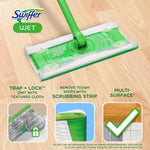 Swiffer Sweeper Wet Mopping Cloths for Floor Cleaning, Open-Window Fresh, 24 Count