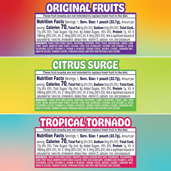 Welch's Fruit Snacks, Juicefuls Fusions, 50ct Variety Box with Three Unique Flavor Collections