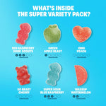 Shameless Snacks Sour Candy & Fruit Snacks - Gummy Candy Variety Pack, Keto Snacks, Sour Gummy Worms & Gummy Bears in Bulk, 3g Sugar Gluten Free Vegan for Kids & Adults