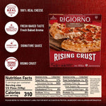 Digiorno Frozen Pizza, Rising Crust, Three Meat Pizza, Family Dinner