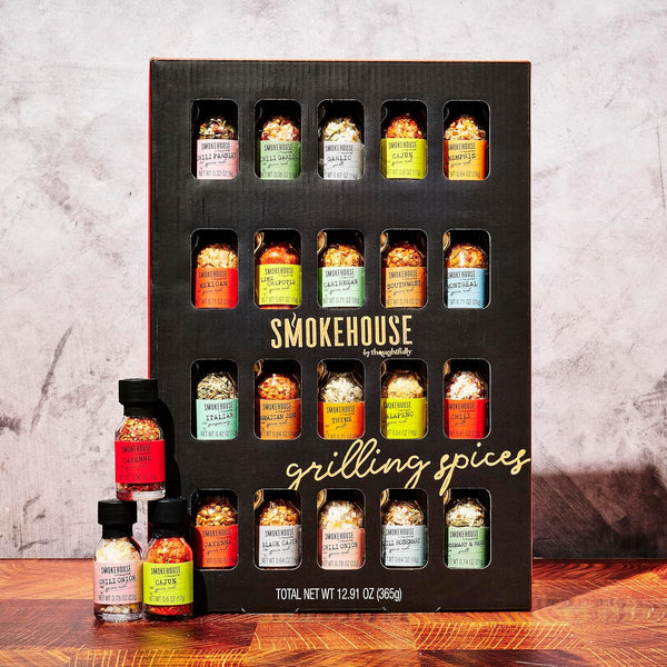 Smokehouse by Thoughtfully 20-count Ultimate Grilling Spice Set with Chili Garlic, Rosemary, and more