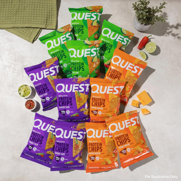 Quest Nutrition Tortilla Style Protein Chips Variety Pack, 12 Count, 1.1 oz, Low Carb, High Protein, Gluten Free