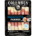 COLUMBUS Prosciutto Paninos, 3.9 Oz, Charcuterie Cheese Snack Packs