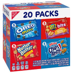 Nabisco classic mix variety pack with 20 assorted snack packs, bite-size cookies and crackers