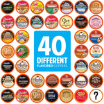 Two Rivers Coffee Flavored Coffee Pods Compatible with Keurig K Cup Brewers Variety Pack