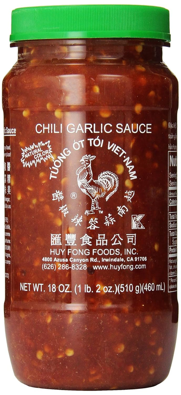 Huy Fong 8 oz Vietnamese Chili Garlic Sauce, Ready-to-Use Condiment or Cooking Sauce