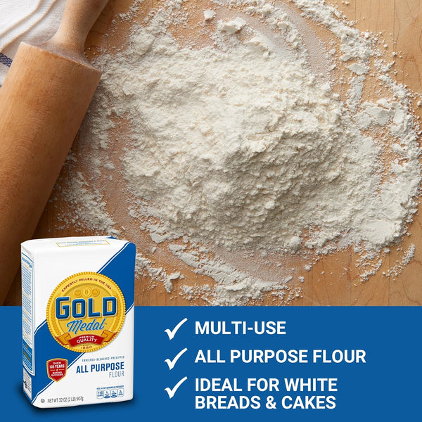 Gold Medal 5 lb All Purpose Flour for Baking Essentials and Pantry Staples