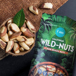 100% Wild-Grown Organic Brazil Nuts with High Selenium Content 7oz Pouch Non-GMO Snack