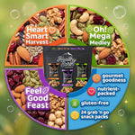 Earth Snacks Variety Pack, 24 Count, Mixed Nuts and Dried Fruits, Gluten-Free