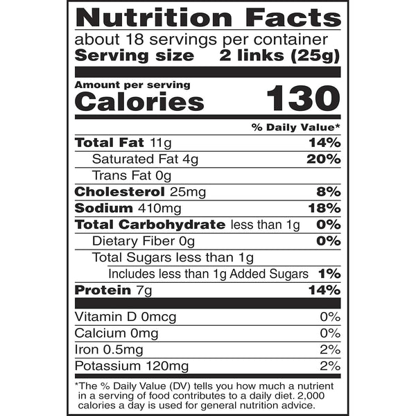 Duke's Original Smoked Shorty Sausages, 16 oz, Gluten-Free, Keto Friendly