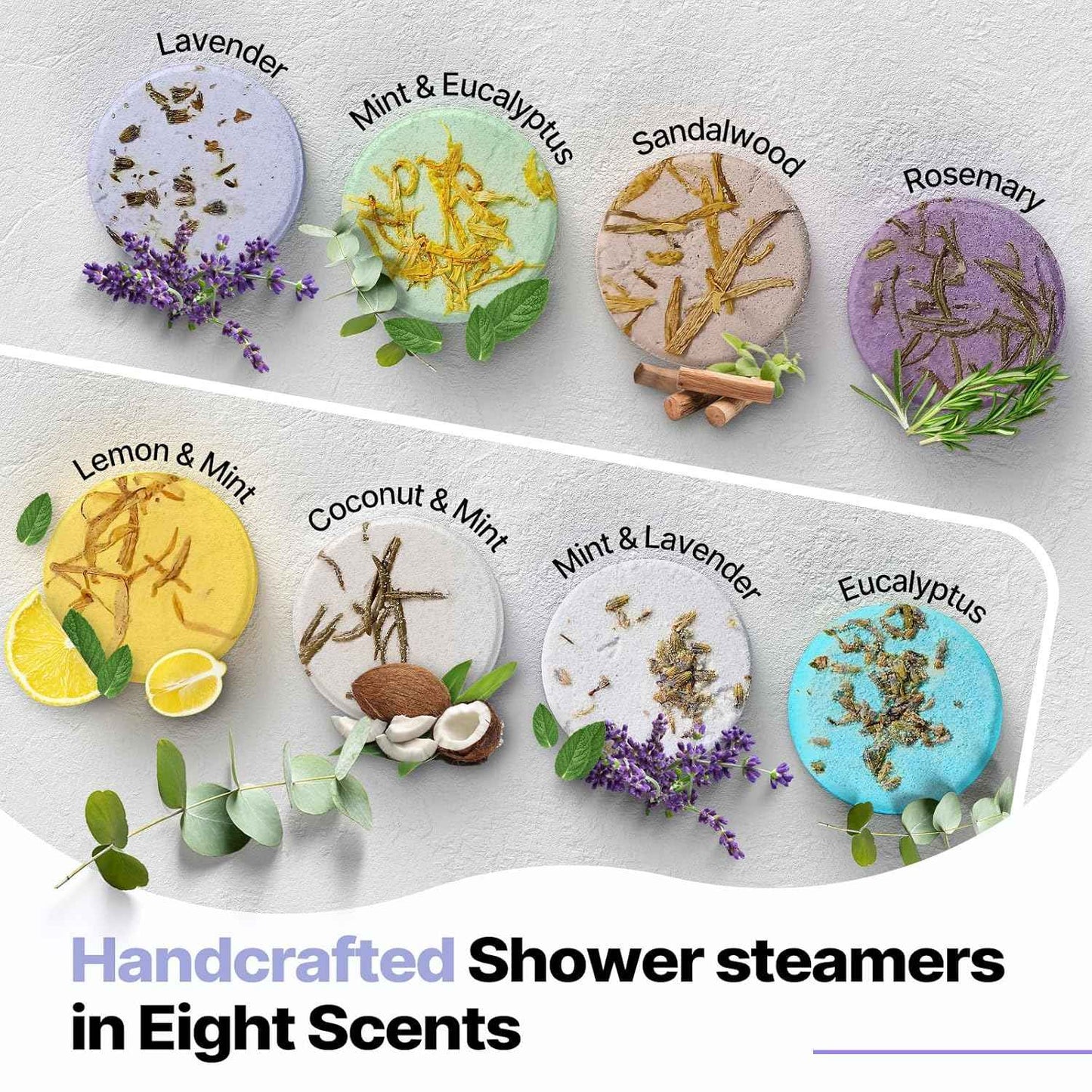 Shower Steamers Aromatherapy Birthday Gifts for Women - SWCANDY 8 Pcs Valentines Day Decorations, Her Mom Adults Men Him Teen Self Care with Natural Essential Oils Relaxation Home SPA Travel Holidays | Aromatherapy, Birthday Gifts, 8 Pcs, Stocking Stuffer