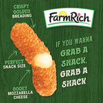 Farm Rich Breaded Mozzarella Cheese Sticks, 22 oz, Frozen Party Appetizer & Snack