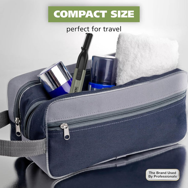 wahl micro groomsman battery personal trimmer for hygienic grooming with rinseable interchangeable heads