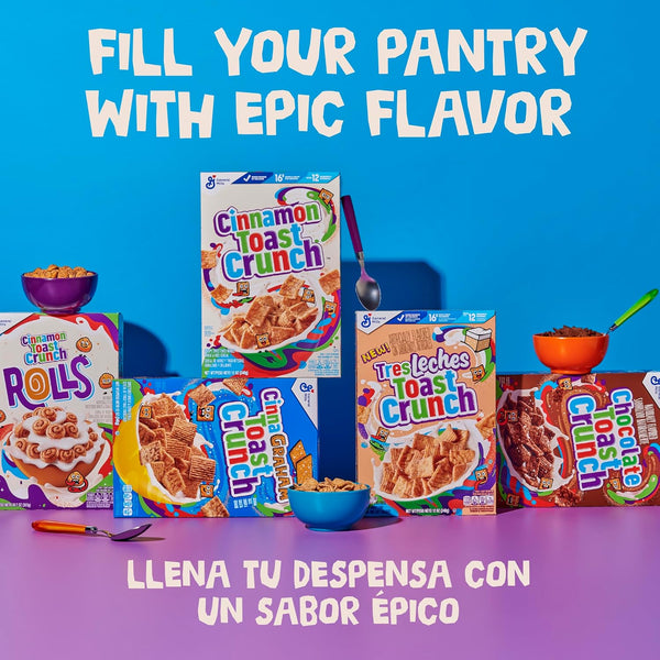 cinnamon toast crunch family size 18.8 oz crispy cinnamon cereal whole grain breakfast cereal