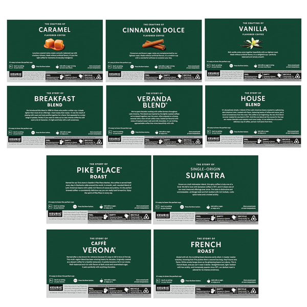 Starbucks K-Cup Coffee Pods Variety Pack 40 Count Keurig Pods