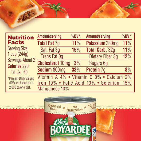 Chef Boyardee Mini Ravioli, 15 oz, 4-Pack: Delicious, Convenient Pasta Meal