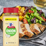 McCormick Non GMO Onion Powder, 7.62 oz, Made with Fresh Whole Onions, for Consistent Flavor in Meals & Recipes