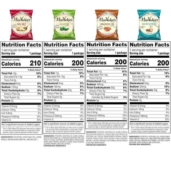 Miss Vickie's Kettle Cooked Potato Chips Variety Pack 28 Count