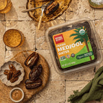 Natural Delights Organic Medjool Dates - USDA Certified, Fiber & Potassium, Naturally Sweet, Plump - 12 oz Tub (2-Pack)