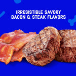 Kibbles 'n Bits Savory Bacon & Steak Adult Dog Food, 100% Complete, 16 lb. Bag
