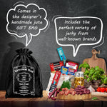 Beef Jerky Gift Baskets for Men with Meat and Cheese Variety Pack
