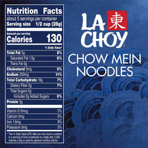 La Choy 5 oz Chow Mein Noodles, Quick-Cooked and Crunchy, Trans Fat-Free, 130 Calories
