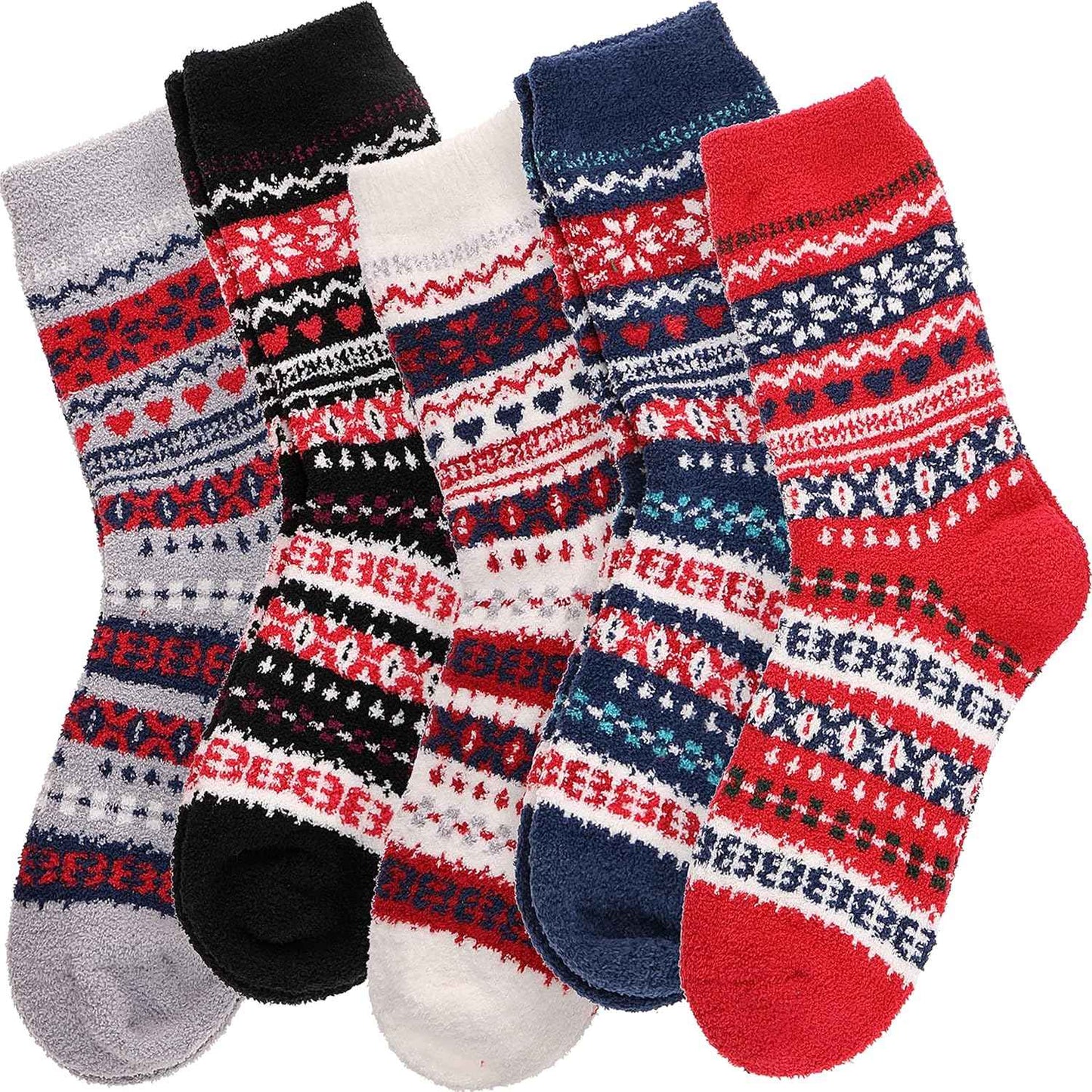 Anlisim Fuzzy Socks for Women, Soft Comfy Cozy Fluffy Thick Winter Warm Fleece Slipper Socks