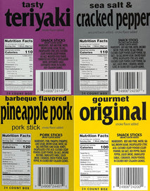 Western's Smokehouse Meat Sticks Variety Pack of 40 - 8 Flavors of Pork and Beef Jerky
