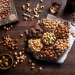 Gift basket with assorted nuts for various occasions