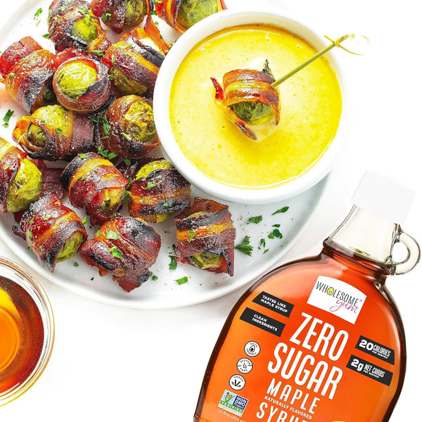Wholesome Yum Zero Sugar Maple Syrup: Keto, Natural, Sugar-Free, Gluten-Free, Vegan (12 oz Plastic Bottle)