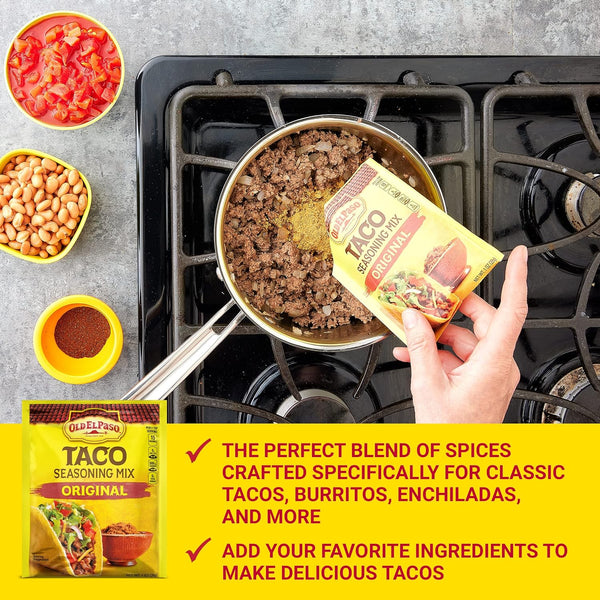 Old El Paso Original Taco Seasoning Mix, 1 oz, Authentic Mexican Flavor