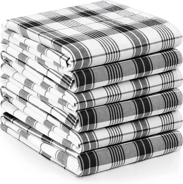 Utopia Towels Blue Dish Towels [12 Pack - 15 x 25 Inches] 100% Ring Spun Cotton Highly Absorbent & Reusable Cleaning Bar, Tea, Kitchen and Dishcloths Set - 200 GSM