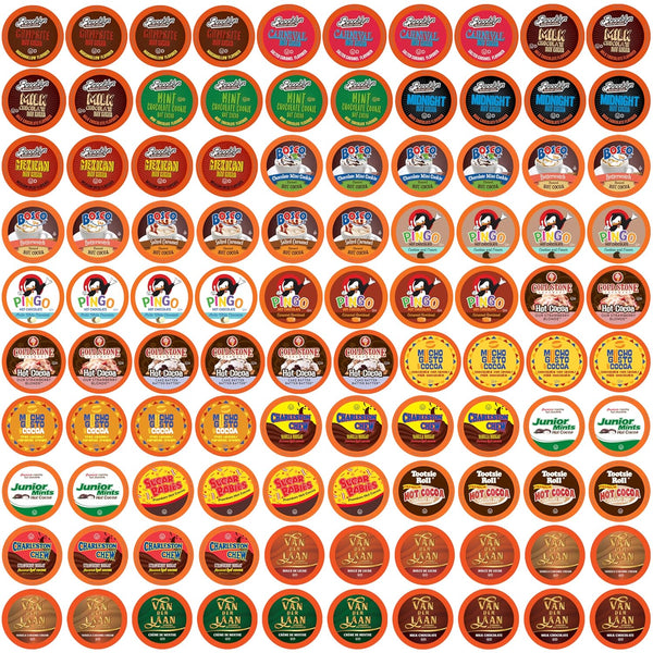 Variety Pack of 40 High Caffeine Coffee Pods for Keurig K Cup Brewers