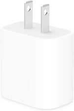Apple 20W compact USB-C power adapter for iPhone iPad AirPods fast charging