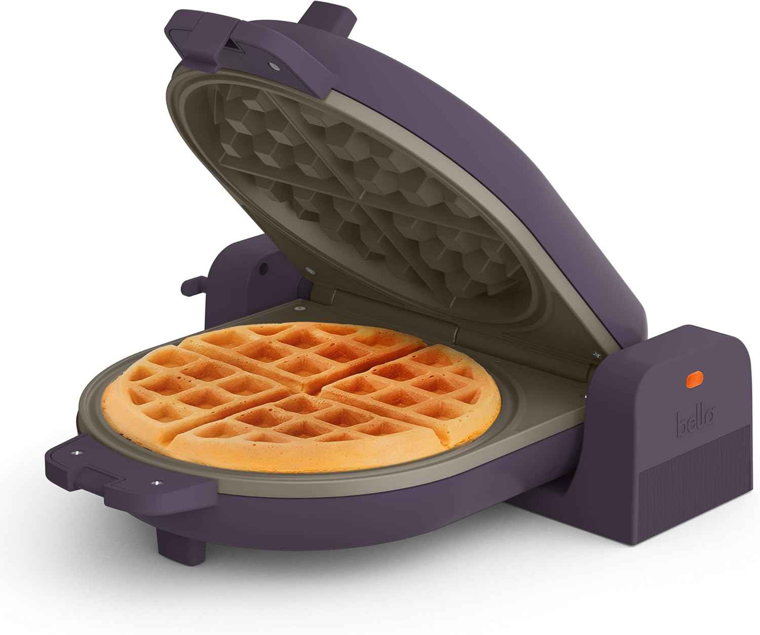 BELLA Flip-n-Store 7 Inch Waffle Maker with EverGood Ceramic Nonstick Coating
