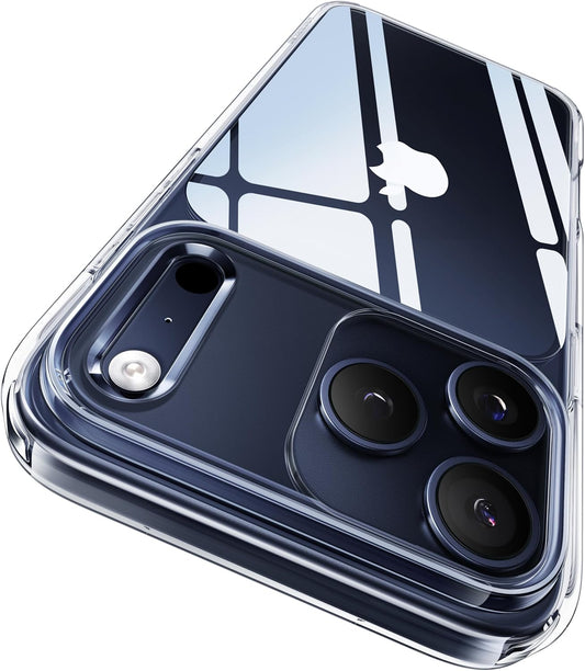 casekoo crystal clear iphone 17 pro max case anti yellow slim military grade