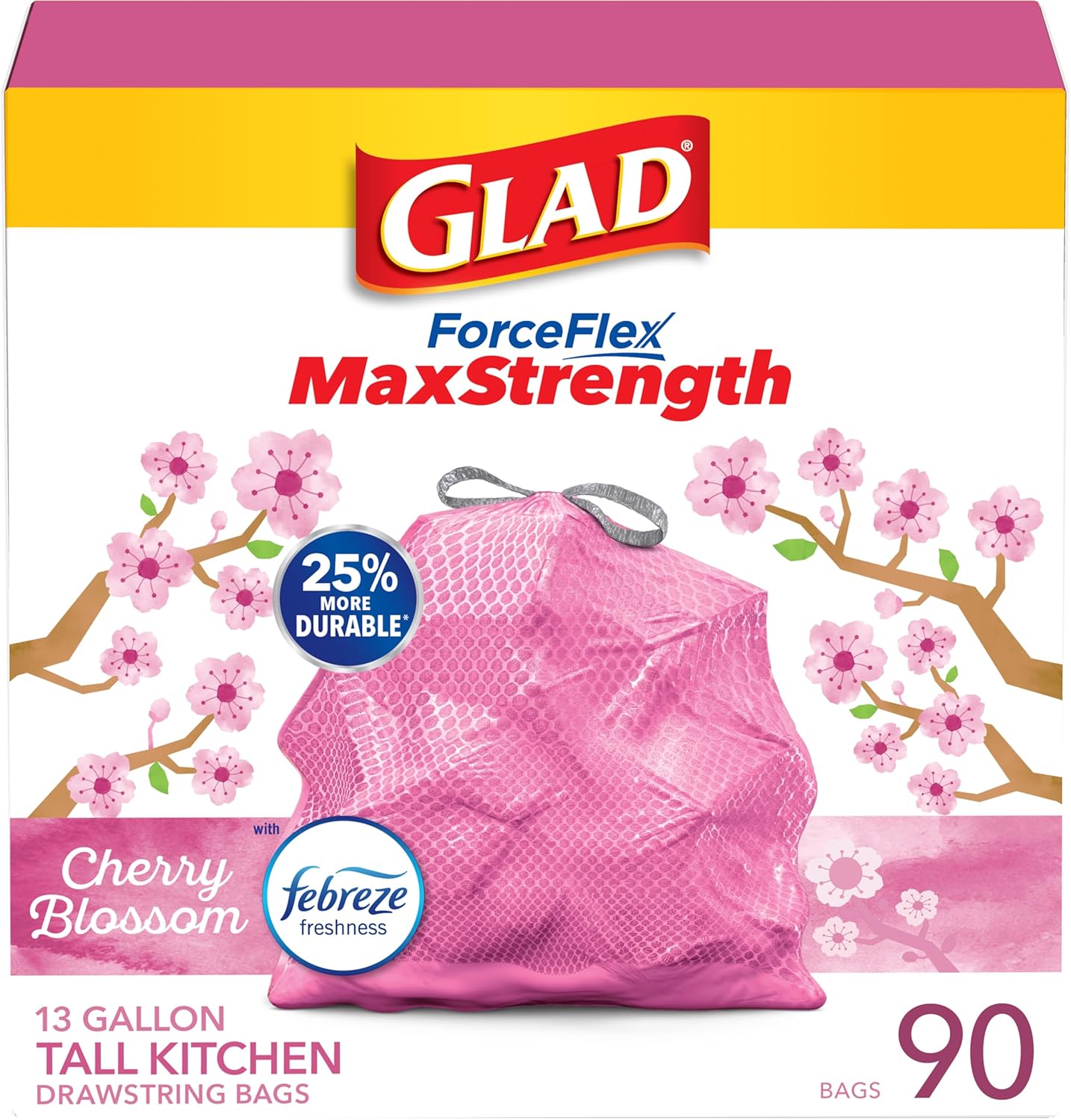 Glad Tall Kitchen Trash Bags 13 Gallon - Rayz Mart