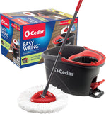 ocedar easywrings microfiber spin mop system with foot pedal for effortless floor cleaning