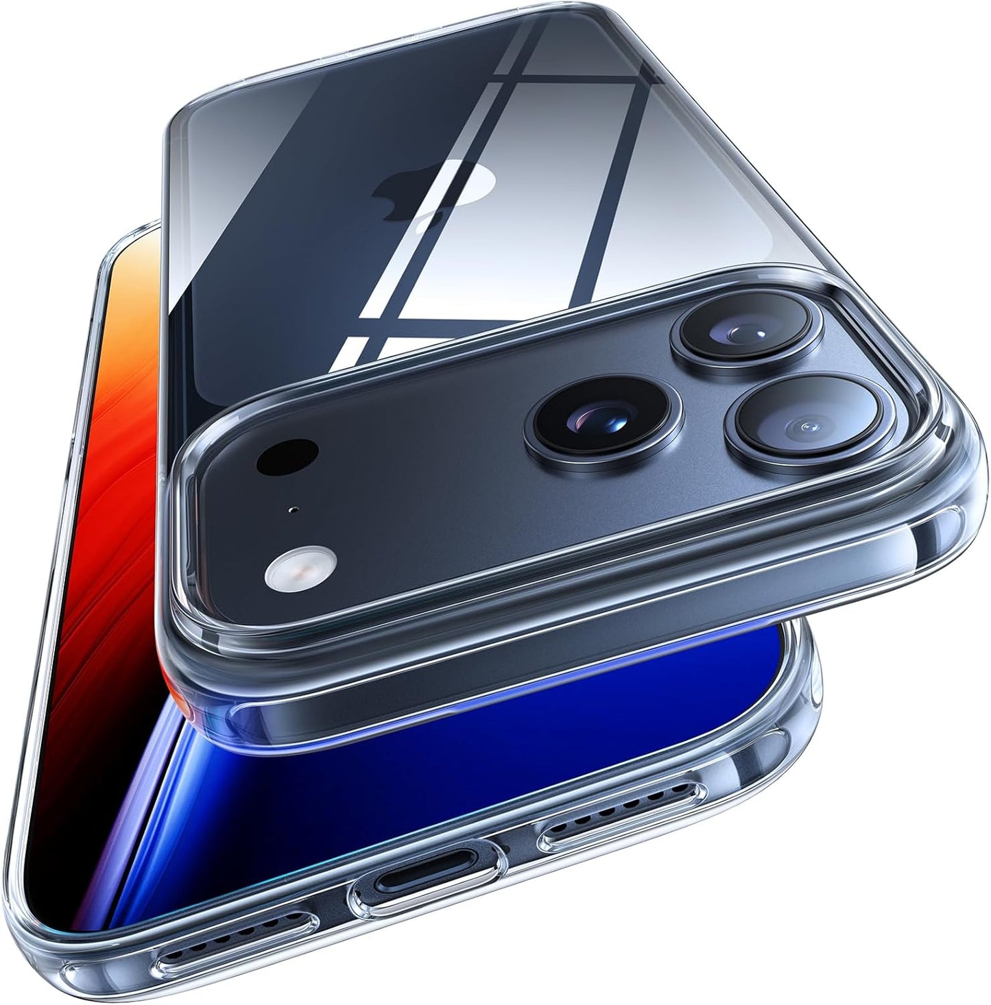 Crystal clear iPhone 17 Pro case with anti-yellowing TPU and military-grade protection – 2025 ultra-thin transparent cover by Rayz Mart