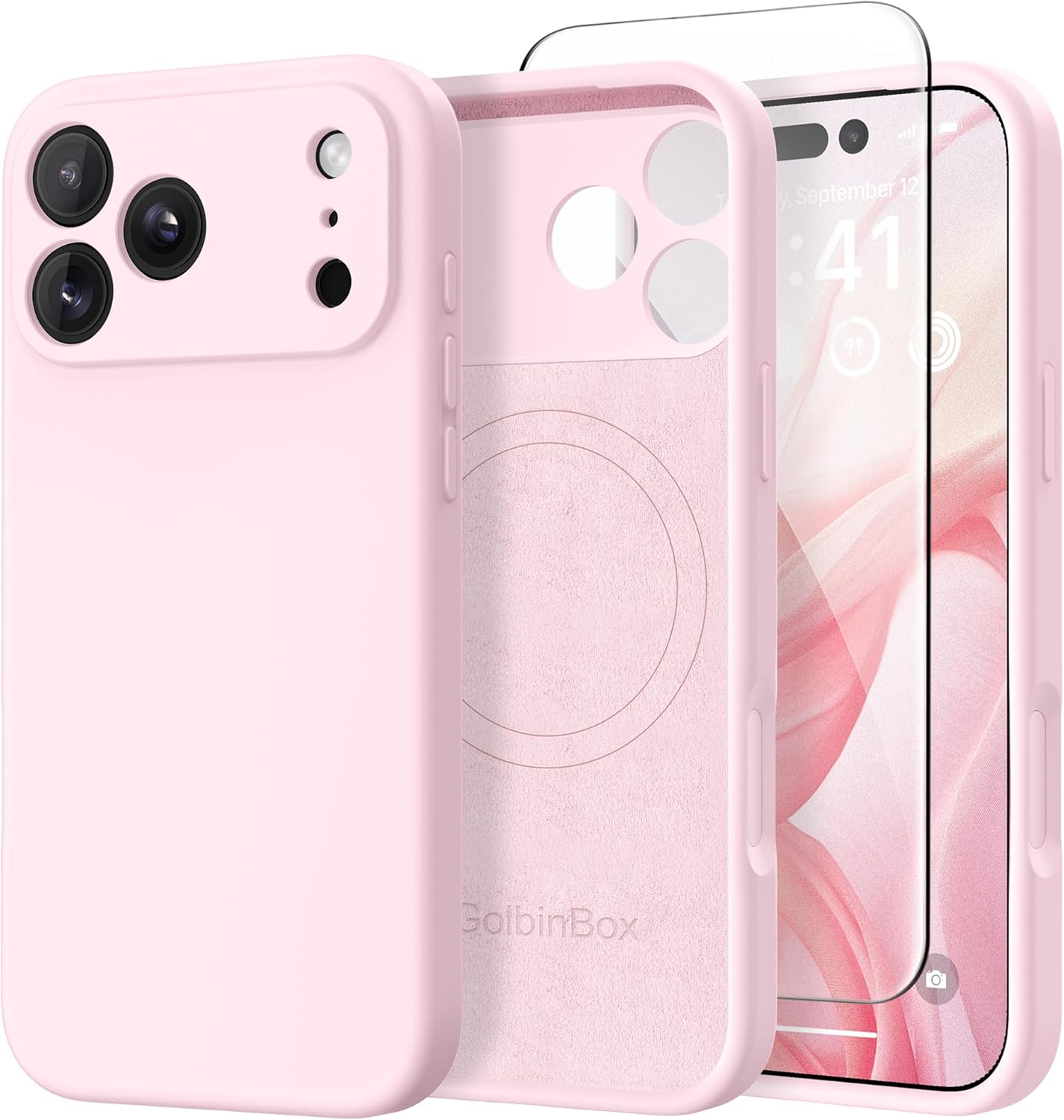 iPhone 17 Pro Max case with shockproof protection and microfiber lining