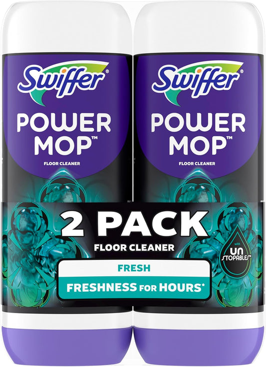 Swiffer PowerMop Floor Cleaning Solution with Unstopables Fresh Scent - Rayz Mart