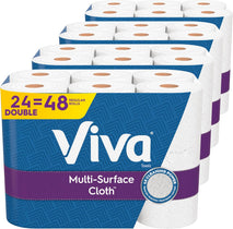 viva multi surface cloth paper towels 24 double rolls 110 sheet per roll multi surface cleaning towels - Rayz Mart